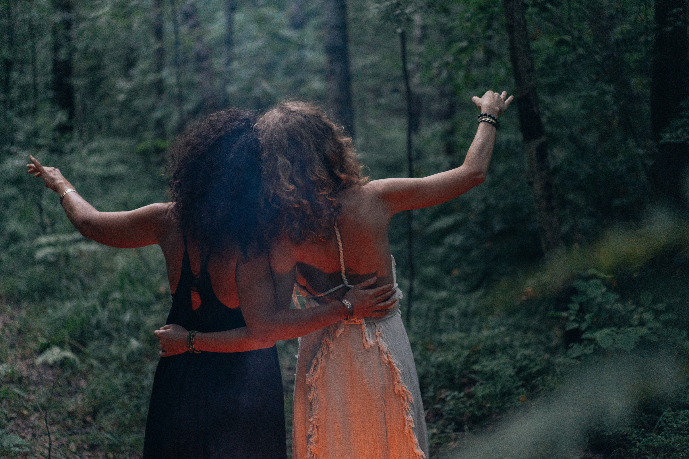 Women Performing Ritual in the Forest